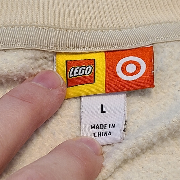 LEGO Target Women's Multicolor Color Block Stripe Zip-Up Sweatshirt Jacket Sz L - Picture 3 of 6